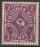 Germany 1922 Post Horn 2 Violet Scott 185